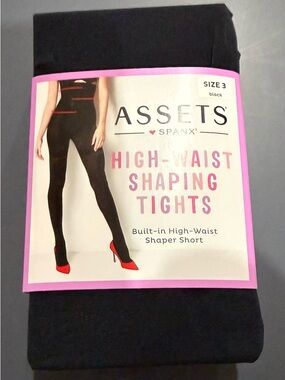 SPANX ASSETS High-Waist Shaping Tights in Black
